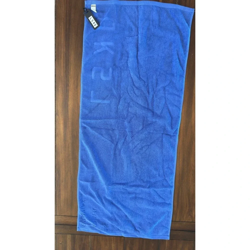 LSKD Power Cobalt Blue Cotton‎ Rep Towel 50x115cm New With Tags